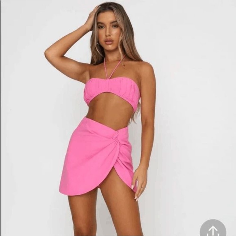 White Fox pink set